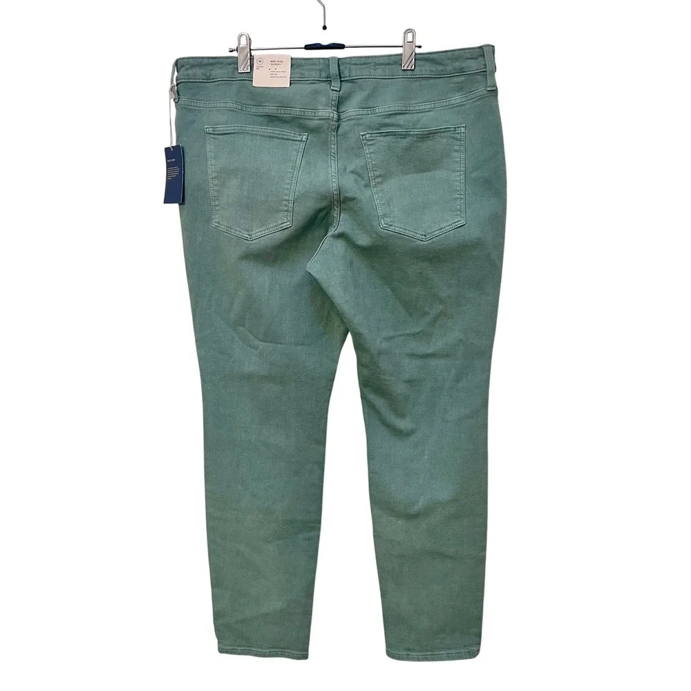 Universal Thread Womens Mid-Rise Skinny Jeans Sage Green 16/33R‎ Smooth & Sculpt